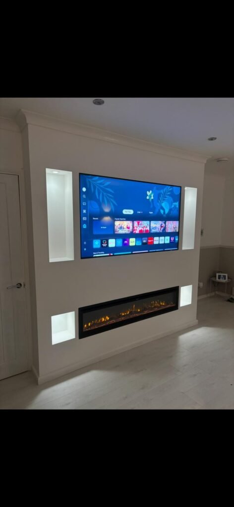 Media Wall & Fireplace